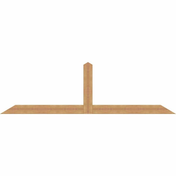 Ekena Millwork Portland Timber Gable Bracket, Western Red Cedar, 108"W x 31 1/2"H x 1 1/2"D x 5 1/2"F, 7/12 Pitch GBW108X31X0206POR00SWR - main